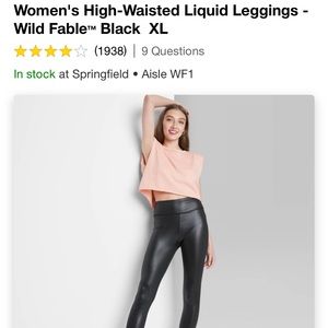 Wild fable high waisted liquid leggings NWT